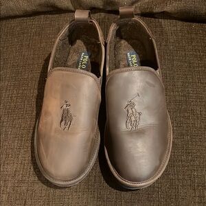 Polo by Ralph Lauren Men's Brown/Rust Color Leather Slip-Ons